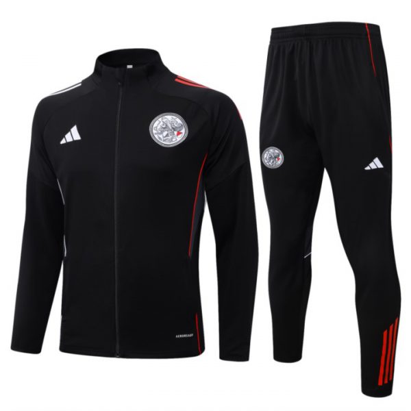 2024/25 Ajax Black Jacket Training Suit Set Football Team Shirt Sports Fashion