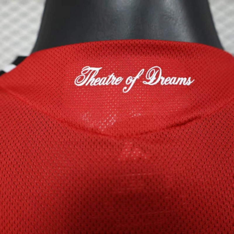 2025/26 Manchester United Home Long Sleeve Jersey Player Version