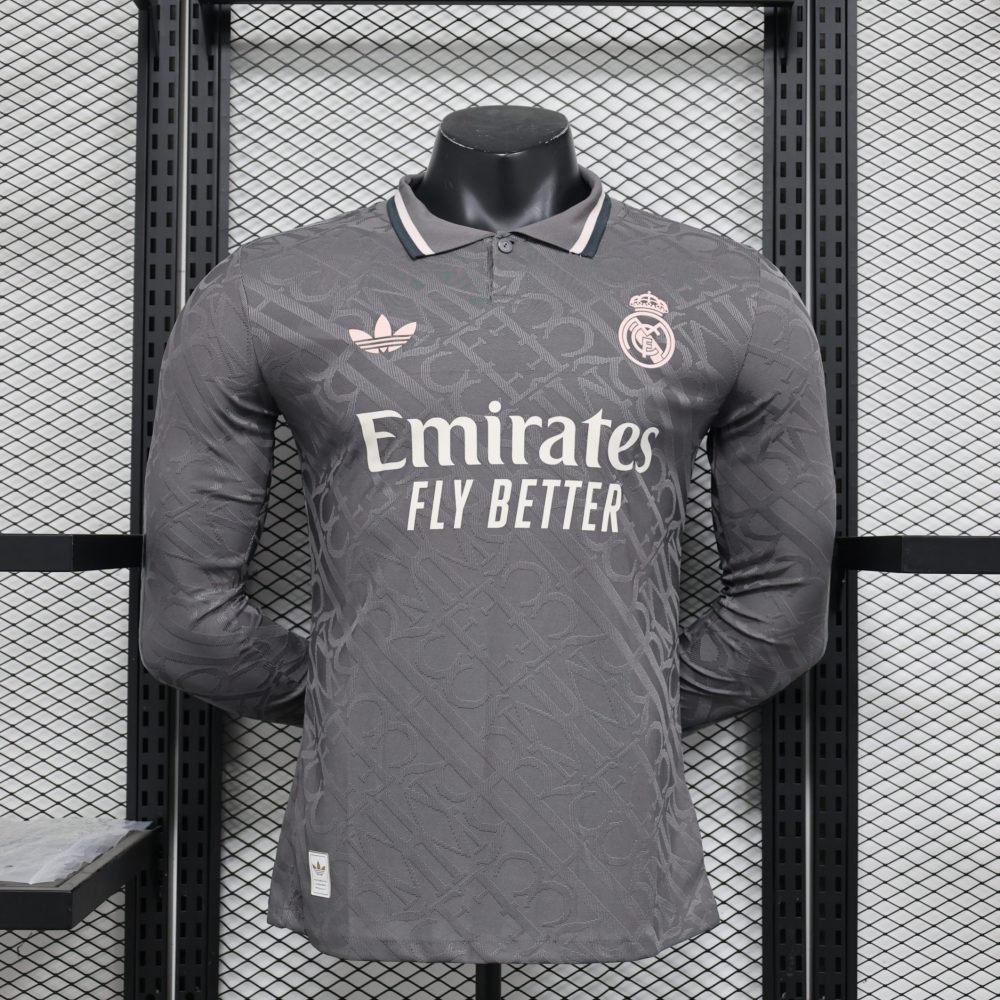 24/25 Real Madrid Third Away Jersey Long Sleeves Player Version