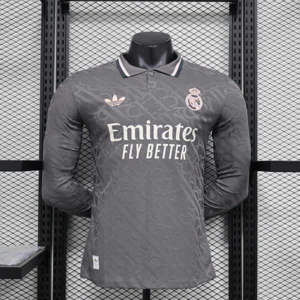 24/25 Real Madrid Third Away Jersey Long Sleeves Player Version