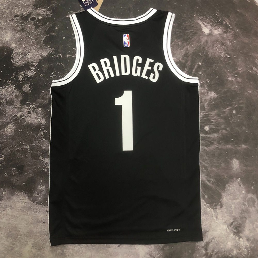 NBA Brooklyn Nets 2022/23 Black Icon Edition Swingman Jersey S-XXL
