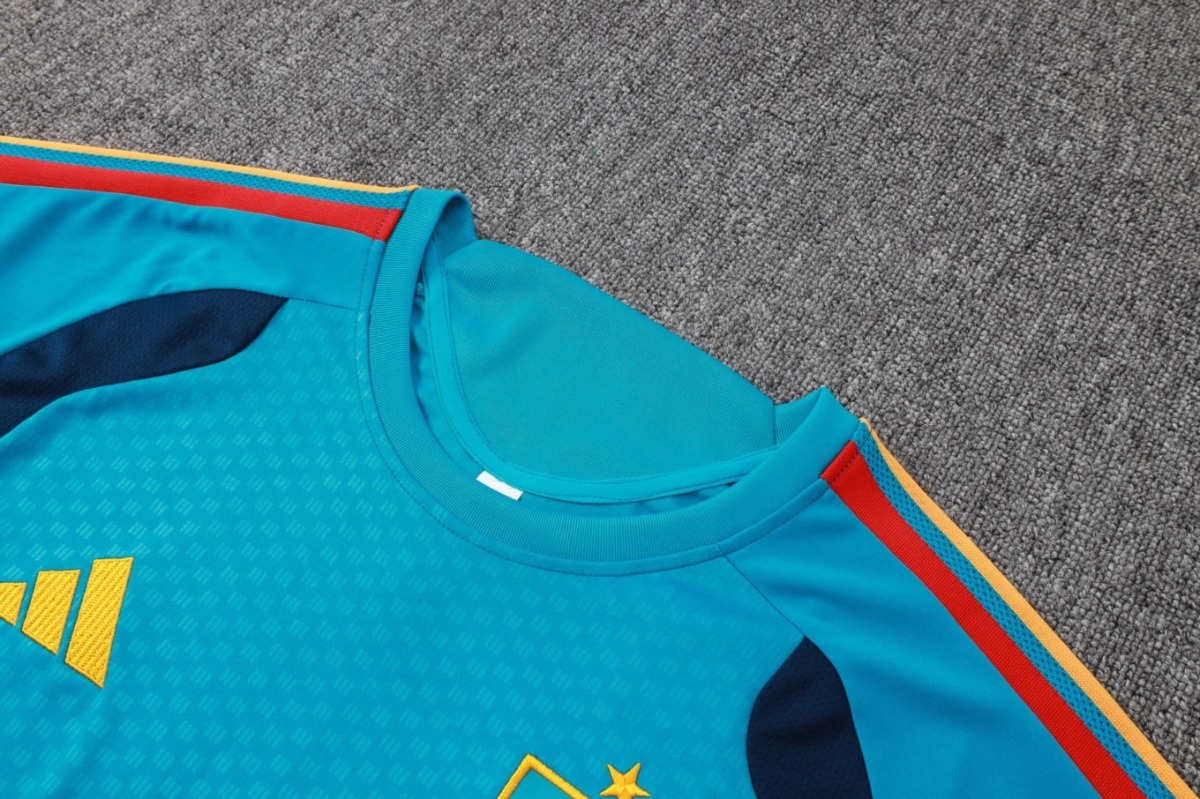 2026 Spain Turquoise Training Set Shirt and Shorts