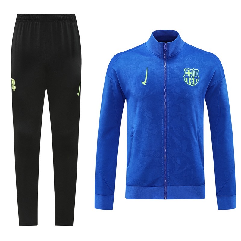 2024 Barcelona Blue Jacket Training Suit Set Football Team Shirt Sports Fashion