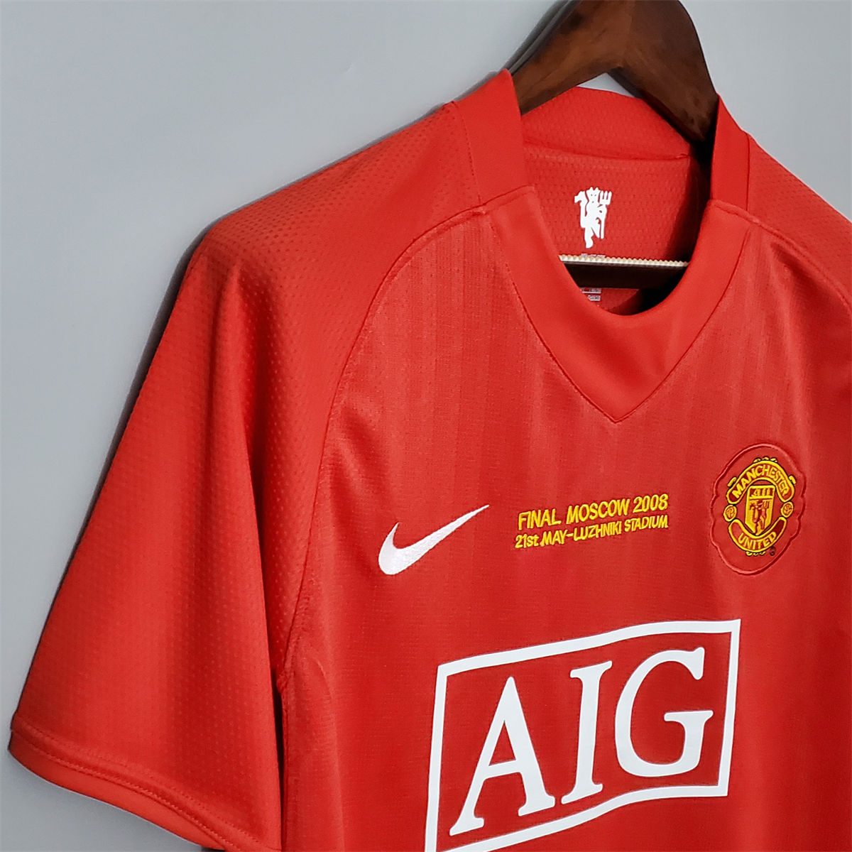 Retro Manchester United 07/08 Champions League version home jersey Fan Version