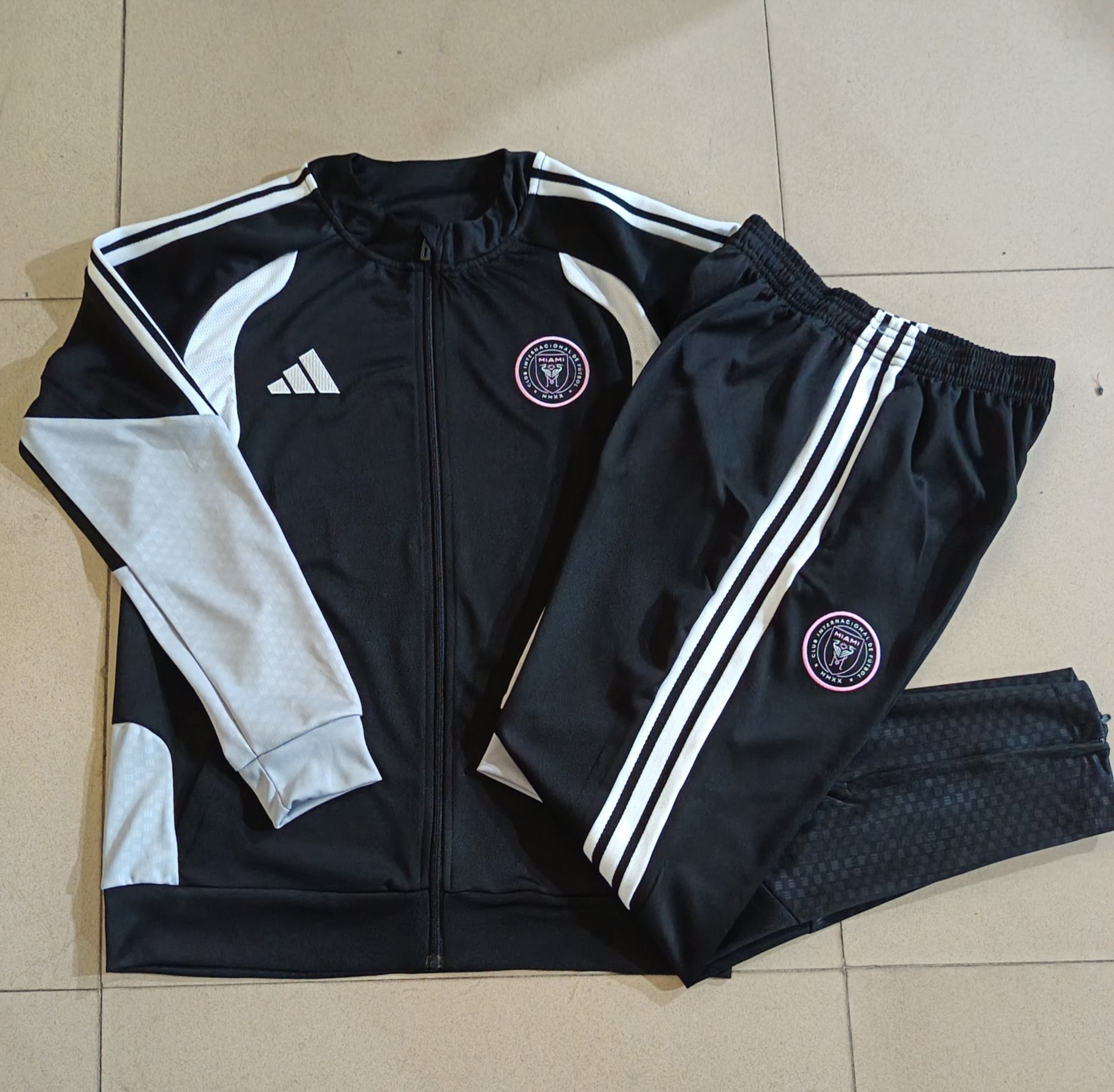 2026 Miami Black Jacket Training Suit Set