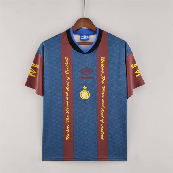 Retro Inter Milan 94/95 Training Suit Red Blue jersey Fan Version