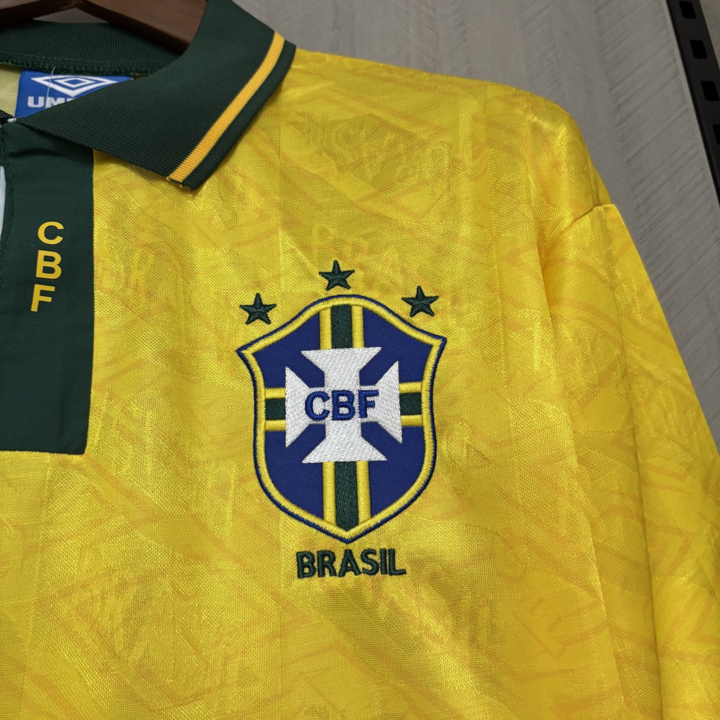 Retro 1991/93 Brazil home jersey Fan Version