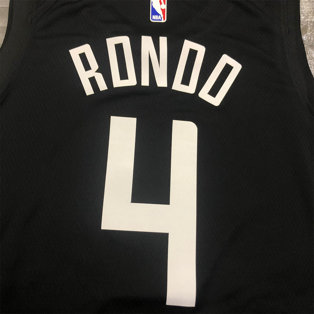 NBA Los Angeles Clippers V-Neck Black Jersey RONDO#4 S-XXL