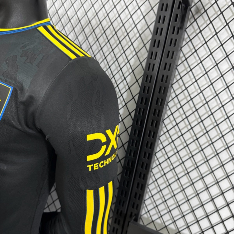 2025/26 Manchester United Second Away Long Sleeve Jersey Player Version