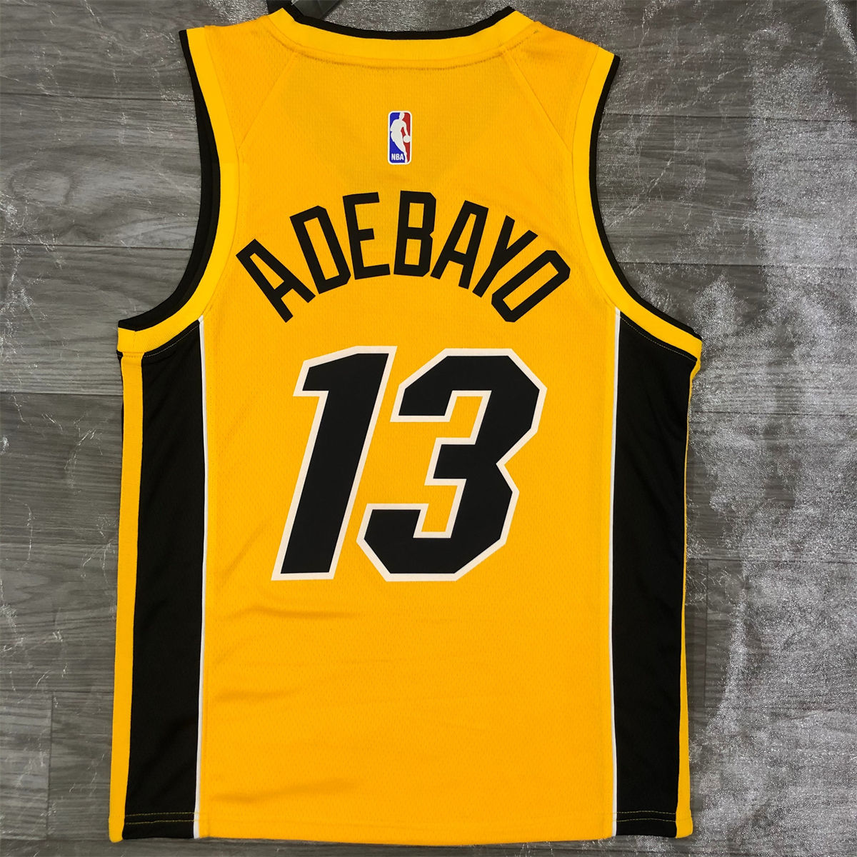 NBA Miami Hearts V-Neck Yellow Jersey ADEBAYO#13 S-XXL