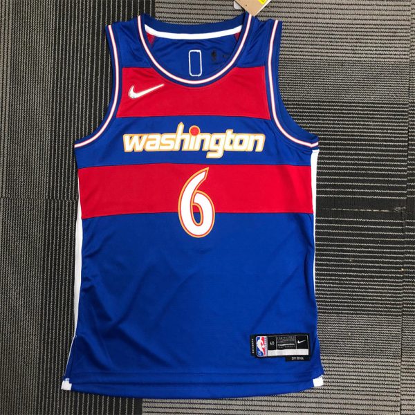 NBA Washington Wizards 75th Anniversary Blue Jersey HARRELL#6 S-XXL