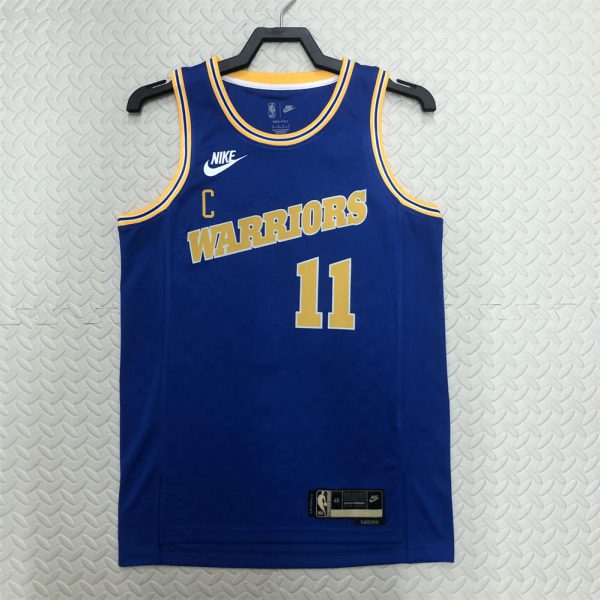 NBA Golden State Warriors Round Neck Blue Jersey THOMPSON#11 S-XXL