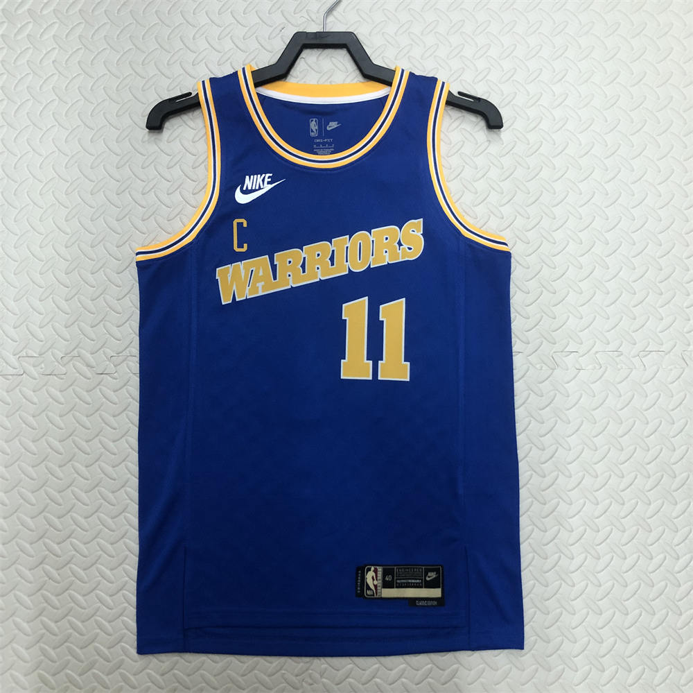 NBA Golden State Warriors Round Neck Blue Jersey THOMPSON#11 S-XXL