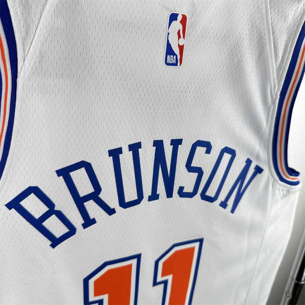 NBA New York Knicks 2019 Round Neck White jersey BRUNSON#11 S-XXL