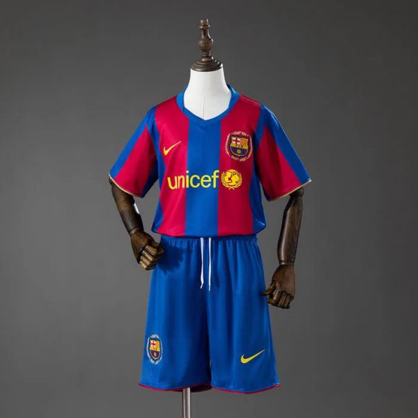 Retro Barcelona 2007/08 Home Kid Kits