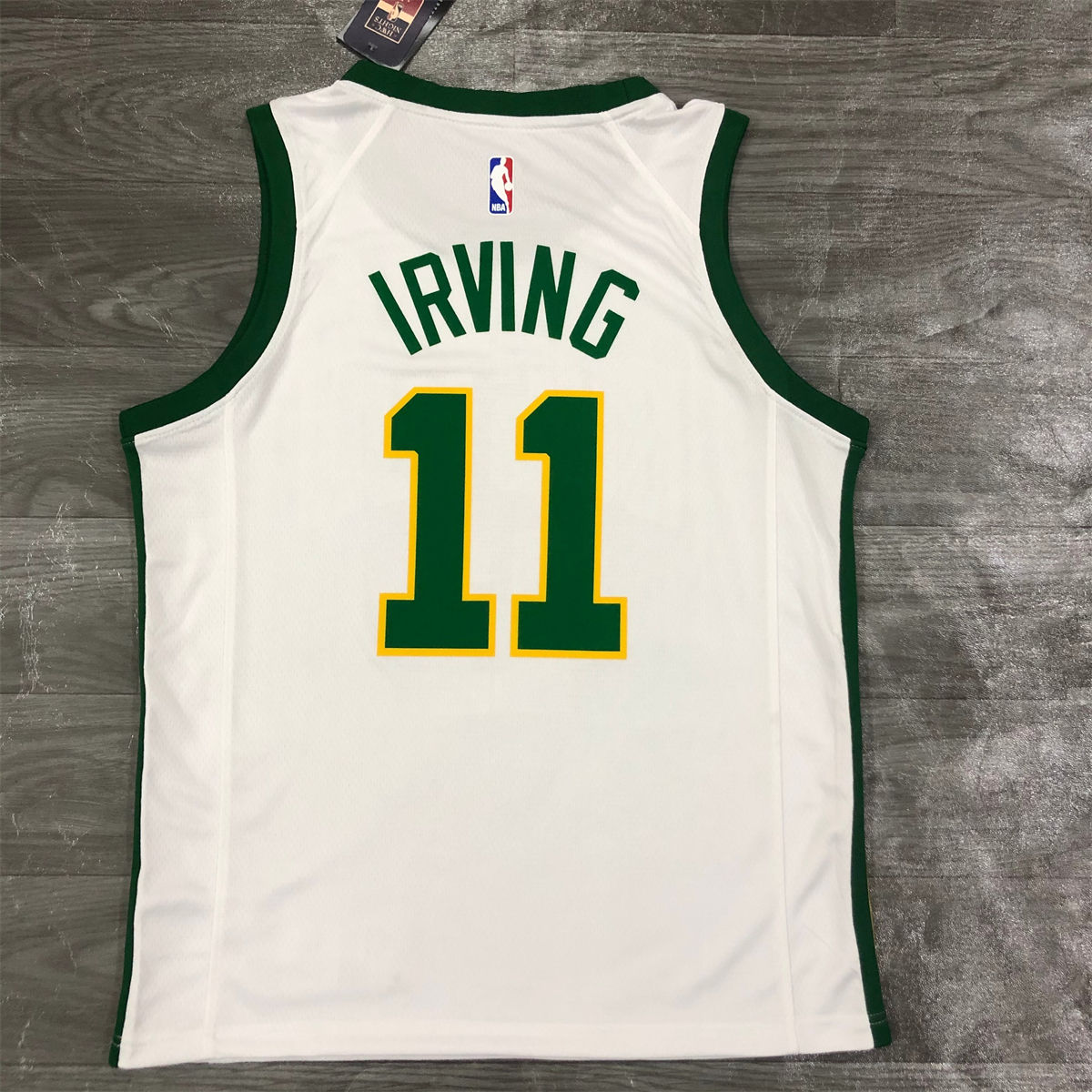 NBA Boston Celtics Round Neck White Jersey IRVING #11 S-XXL
