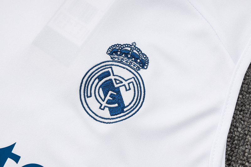 24/25 Real Madrid White Training Set Shirt and Shorts