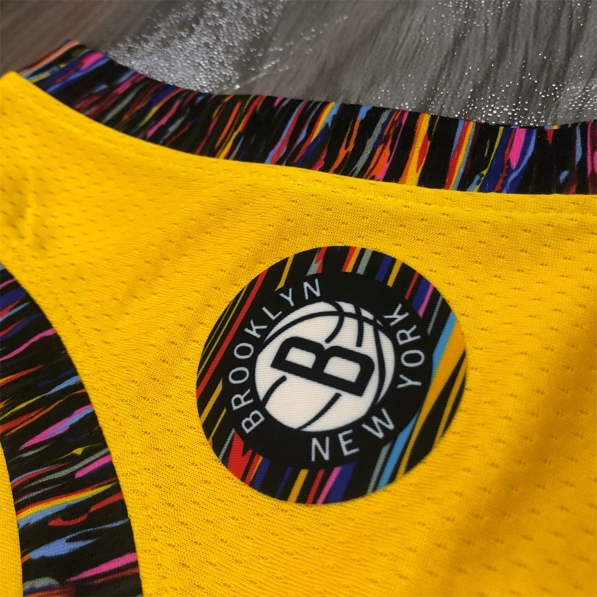 NBA Brooklyn Nets V-Neck Yellow Jersey HARDEN#13 S-XXL
