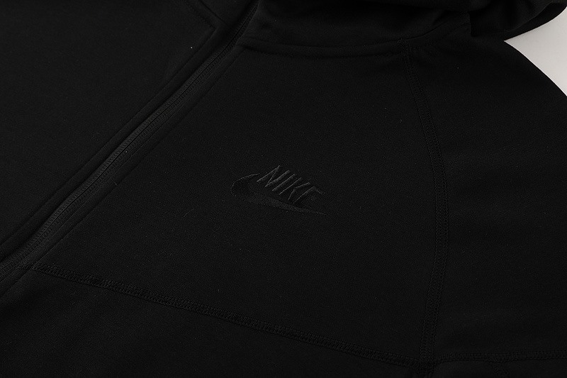 2024 Nike Black Hoodie Jacket Kit Set Football Team Shirt Sports Fashion