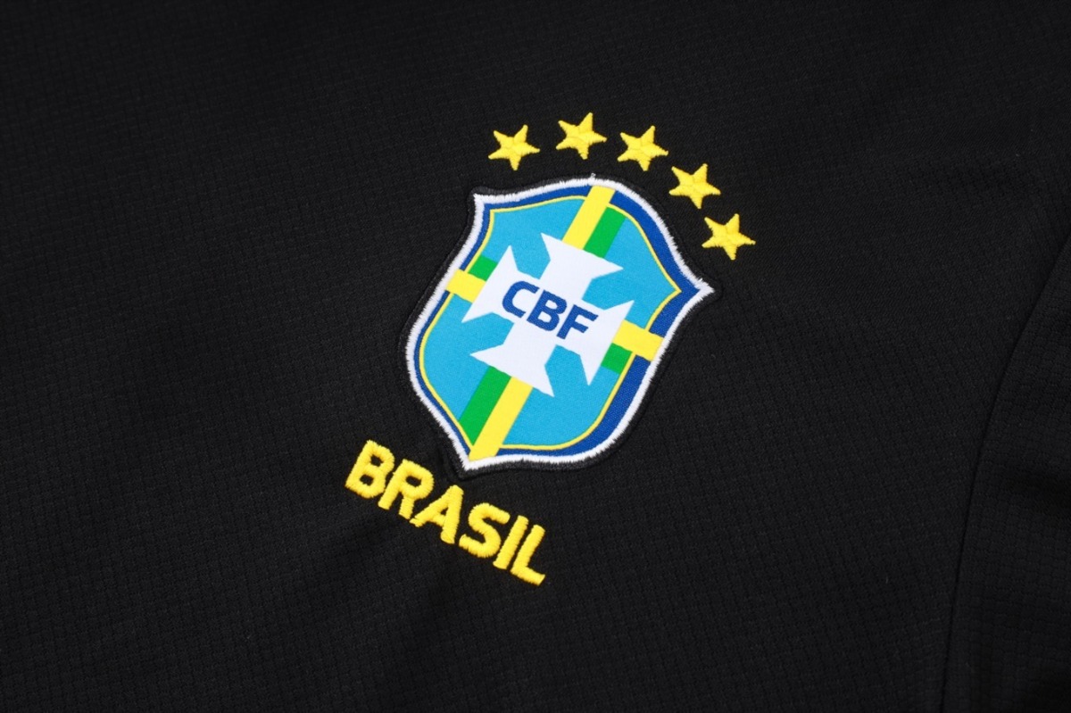 2026 Brazil Black Training Set Shirt and Shorts