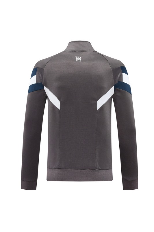 2024 Real Madrid grey Jacket Training Suit Set Football Team Shirt Sports Fashion