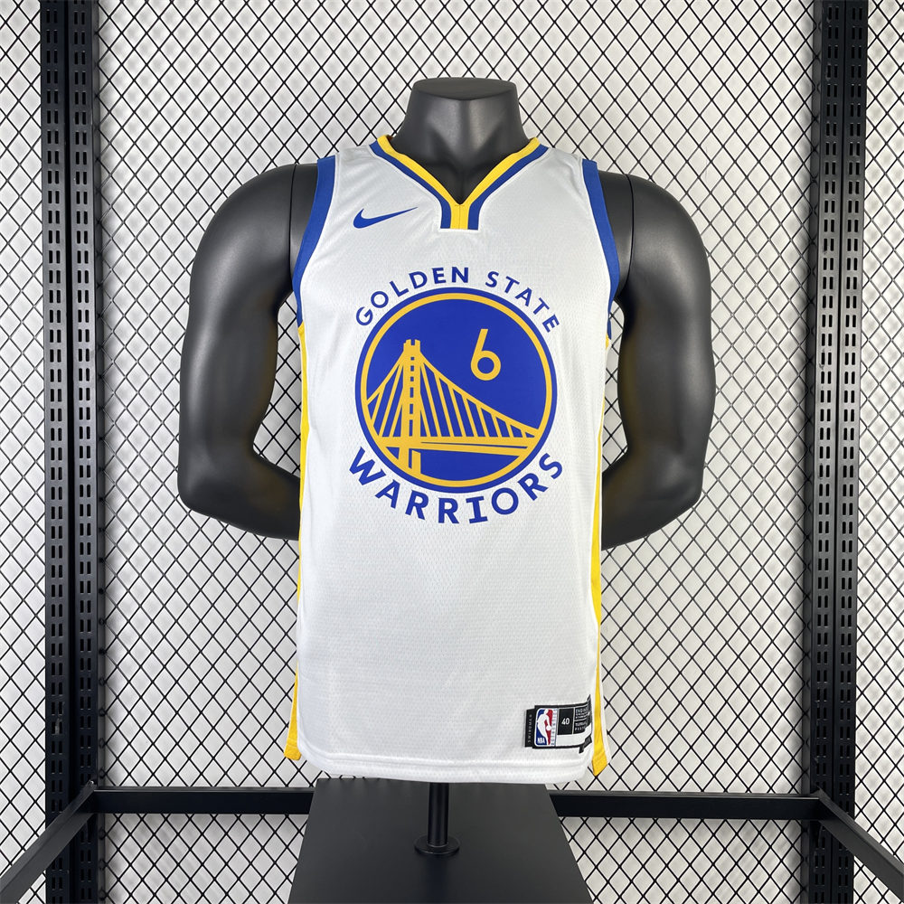 NBA Golden State Warriors 2023 V-Neck White Jersey YOUNG#6 S-XXL