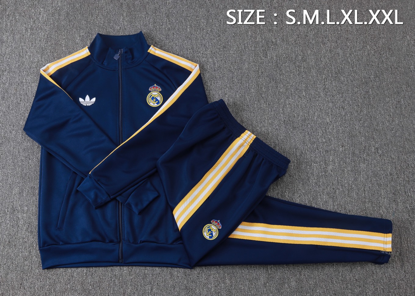 2026 Real Madrid Royal blue Jacket Training Suit Set