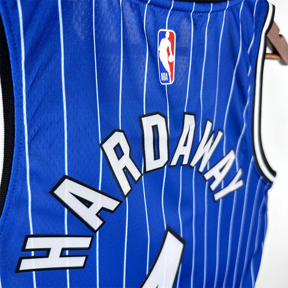 NBA Orlando Magic 2019 Retro Edition Round Neck Blue Jersey HARDAWAY#1 S-XXL