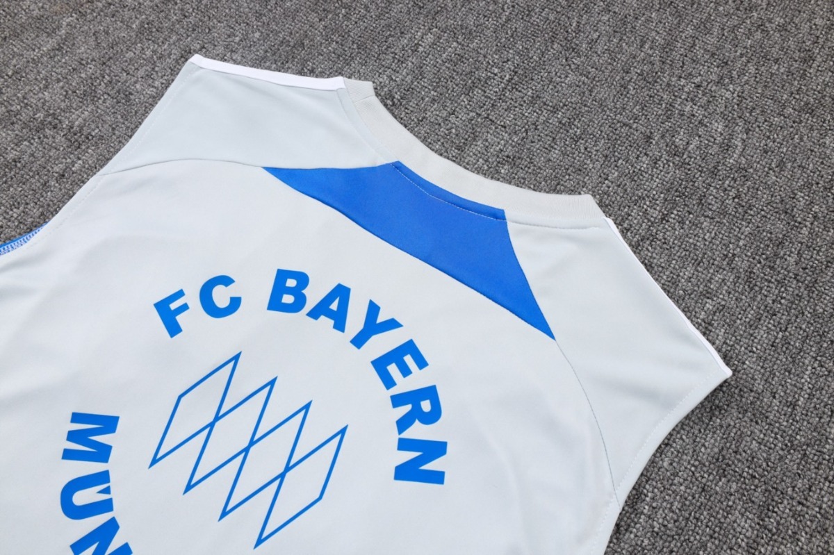 2026 Bayern Munich Grey Training Set Shirt and Shorts