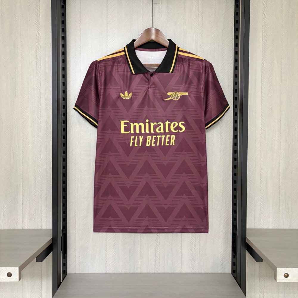 2025/26 Arsenal Concept Wine Red jersey Fan version