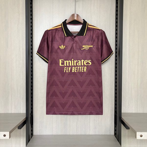 2025/26 Arsenal Concept Wine Red jersey Fan version