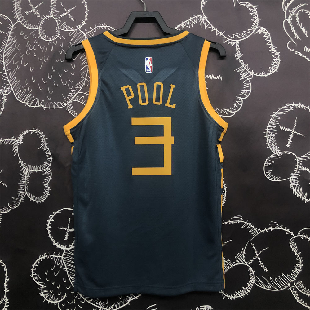 NBA Golden State Warriors V-Neck Black Jersey S-XXL