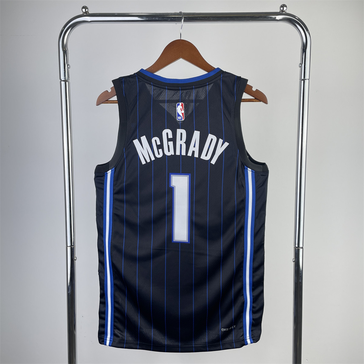 NBA Orlando Magic V-Neck Jersey Dark Blue McGRADY#1 S-XXL