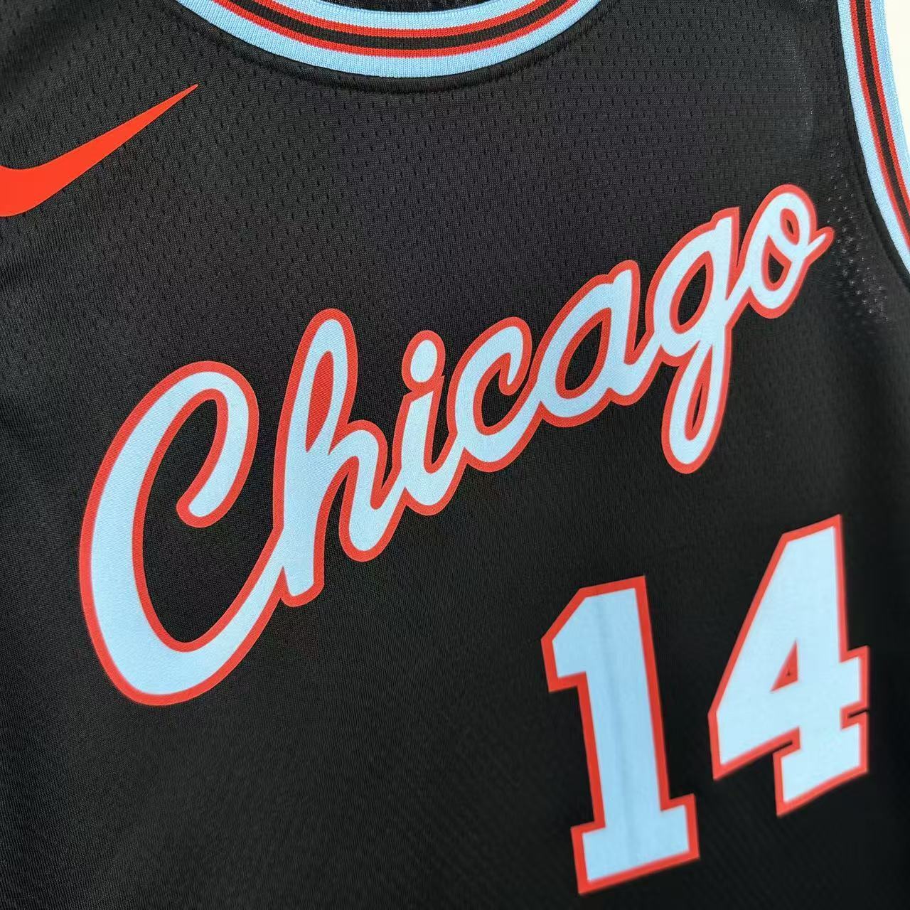 NBA Chicago Bulls 2026 City Edition Black Jersey BUZELIS#14