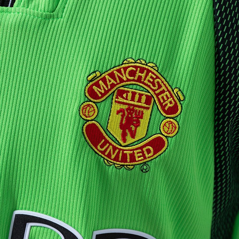 Retro Manchester United 98/99 Goalkeeper Green jersey Long Sleeve Fan Version