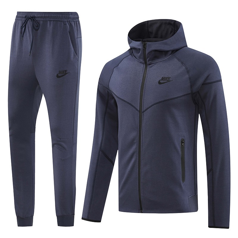 2024 Nike steel gray Hoodie Jacket Kit Set Football Team Shirt Sports Fashion