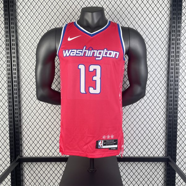 NBA Washington Wizards V-Neck Pink Jersey POOLE#13 S-XXL