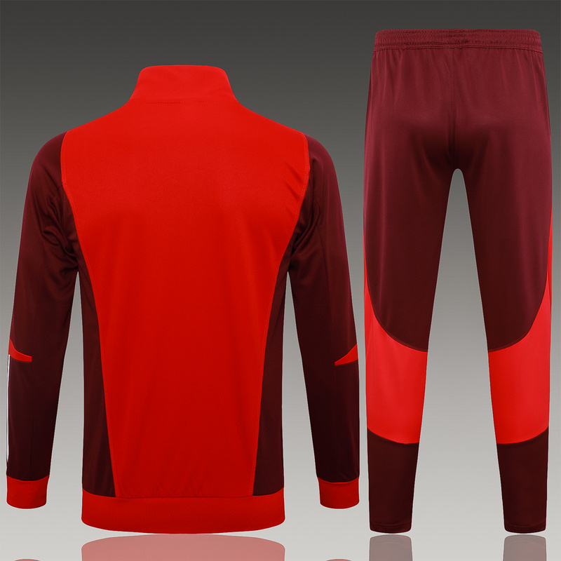 2024/25 Internacional Red Jacket Training Suit Set Football Team Shirt Sports Fashion