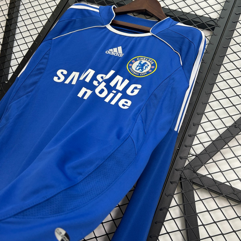 Retro Chelsea 06/07 Home jersey Long sleeve jersey Fan Version