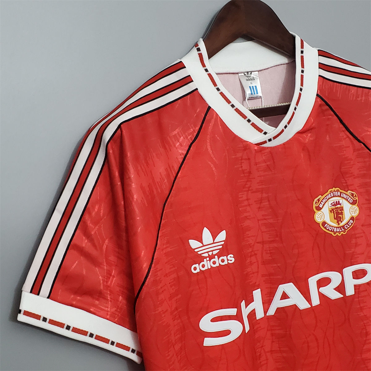 Retro Manchester United 90/92 home jersey Fan Version