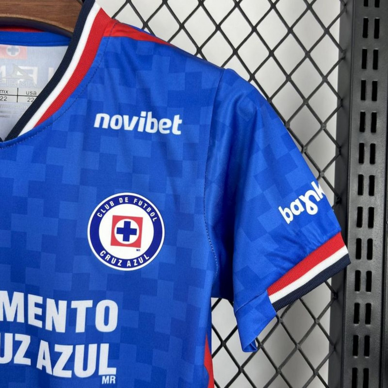 2025/26 Cruz Azul Home jersey kids Kits size: 16-28