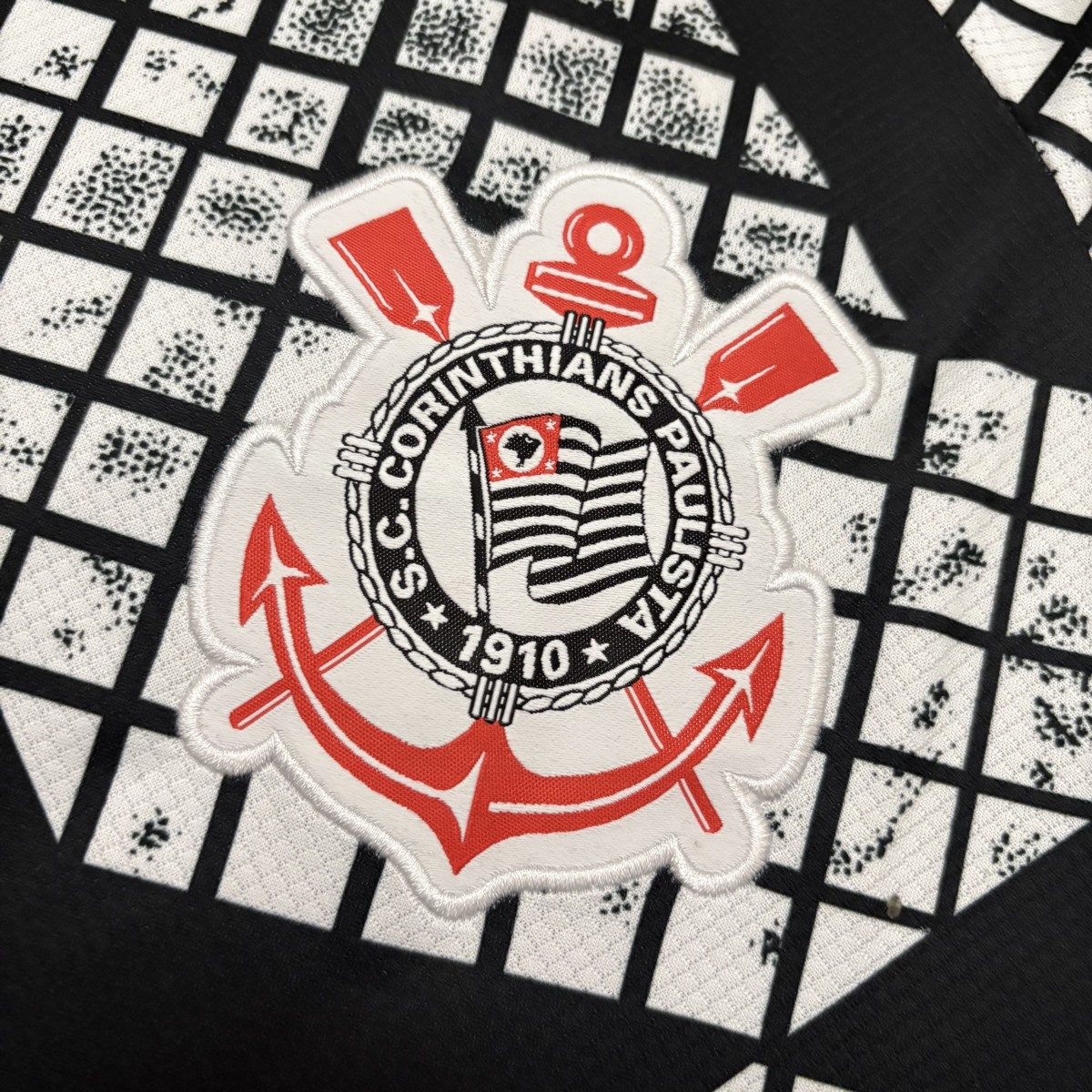 2025/26 Corinthians Black and White Jersey Fan Version