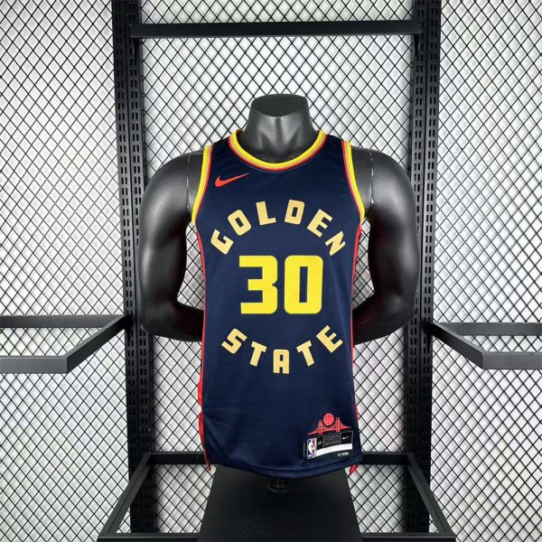 NBA Golden State Warriors 24/25 City Edition Black Jersey CURRY#30 S-XXL