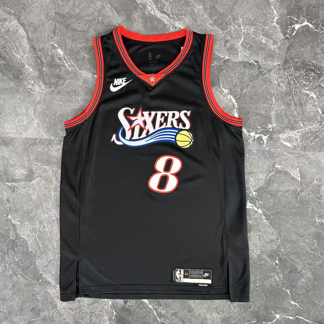 NBA Philadelphia 76ers 2026 Vintage Style Black Jersey GEORGE#8
