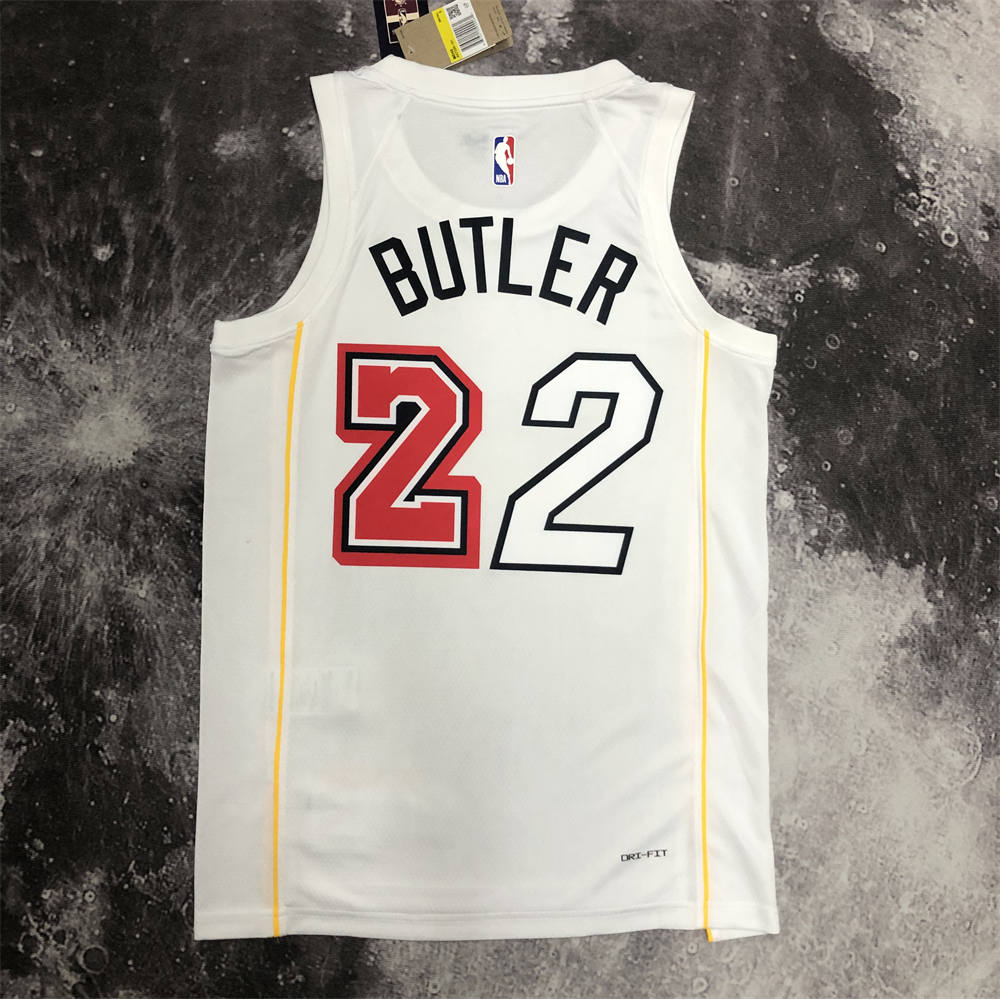 NBA Miami Hearts Round Neck City Edition White Jersey BUTLER#22 S-XXL
