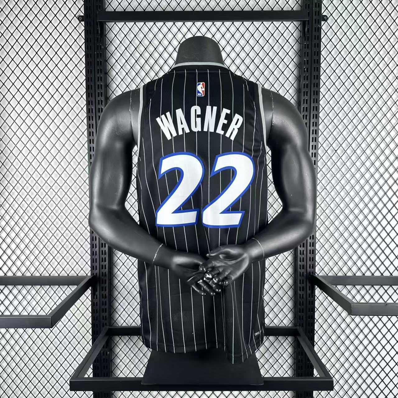 NBA Orlando Magic 2025/26 Round Neck Jordan Edition Black Jersey WAGNER#22