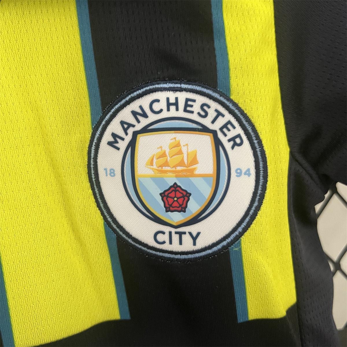 2024/25 Manchester City Away jersey Kid Kits Size 16-28