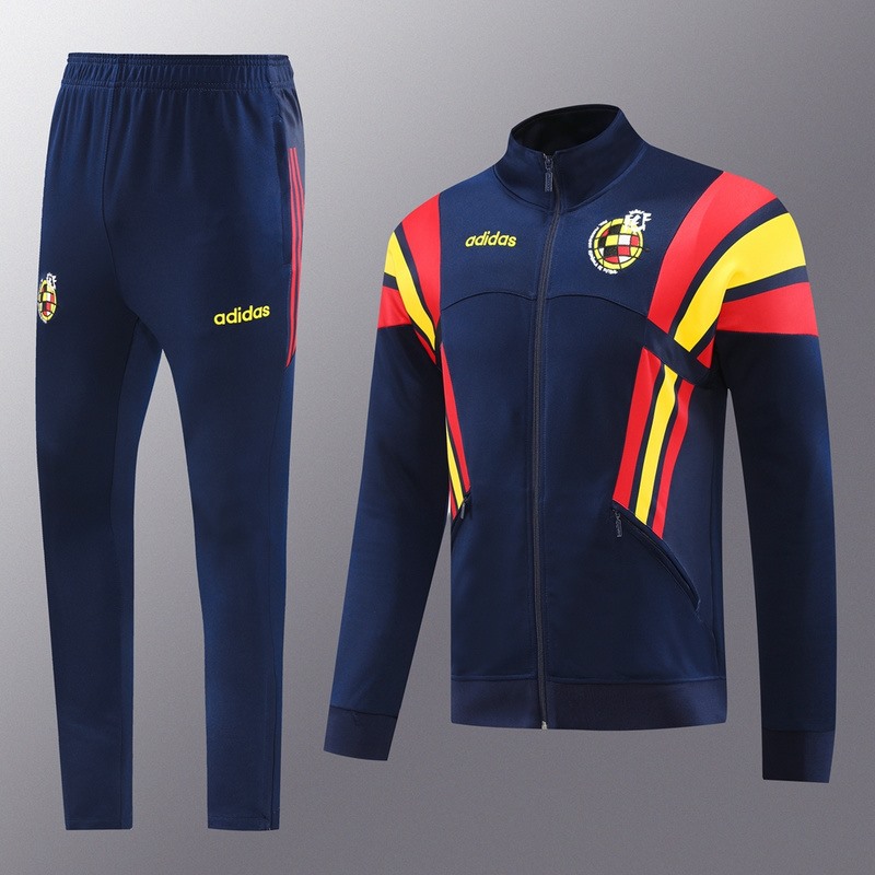 2024 Spain Royal Blue Jacket Training Suit Set Football Team Shirt Sports Fashion