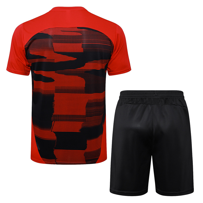 24/25 AC Milan Red Black Training Set Shirt and Shorts