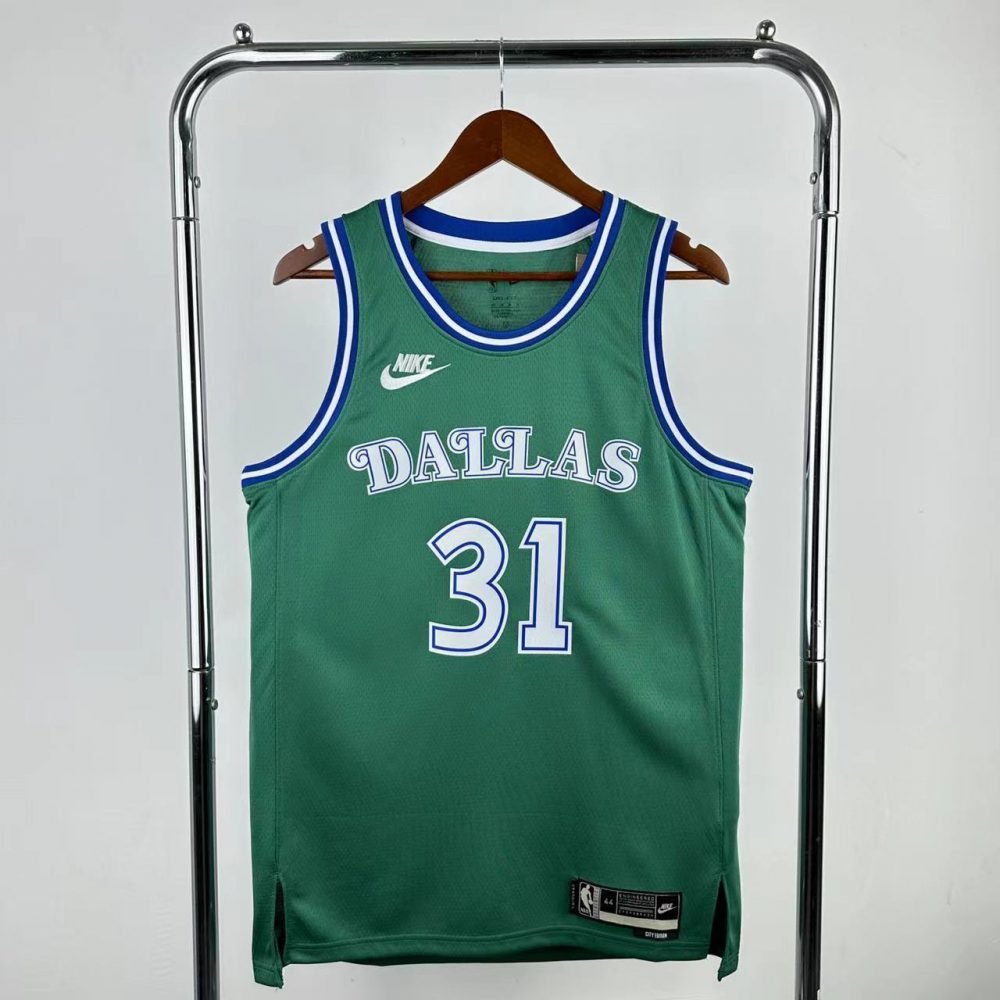 NBA Dallas Mavericks Round Neck Green Jersey THOMPSON#31 S-XXL